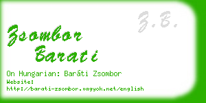 zsombor barati business card